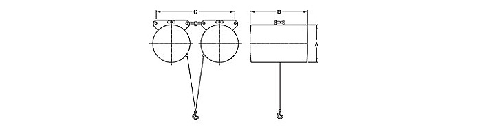 BH32020串聯(lián)氣動(dòng)平衡器結(jié)構(gòu)尺寸圖片